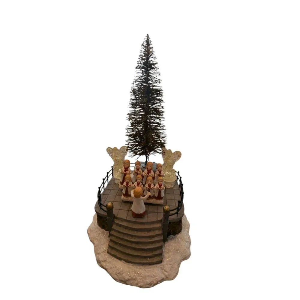 Winter Valley Animated Choir & Tree Christmas Decoration With Lights & Motion